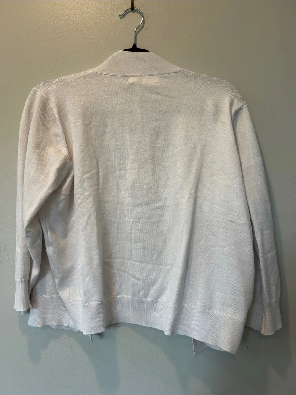Grace Karin Ivory Open-Front Cropped Knit Cardigan - Picture 4 of 4